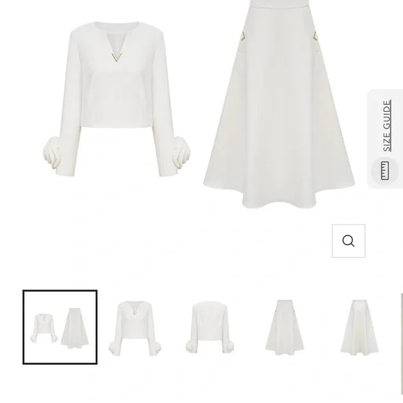 Elegant White Skirt - Picture 2 of 3